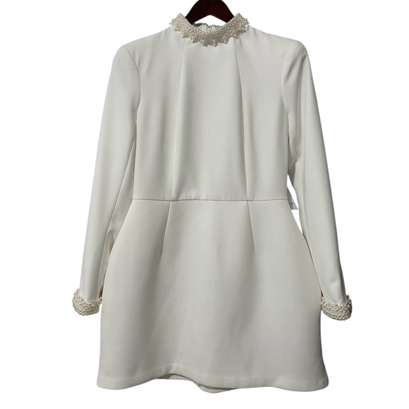 NWT Nadine Merabi Athena Dress with Faux Pearls Size US M / 8 - Picture 8 of 11